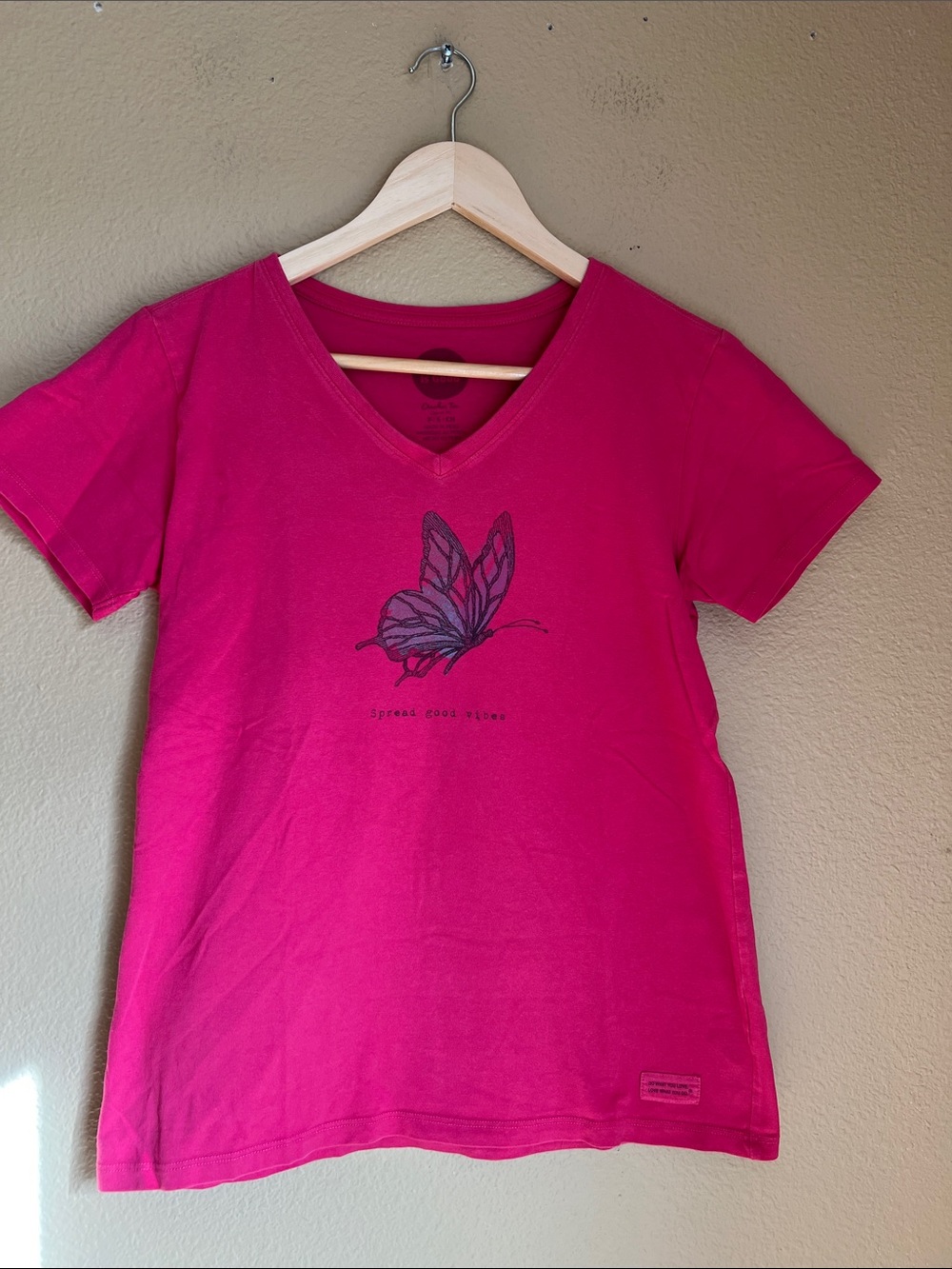 Life is Good Vee Crusher Tee Top S